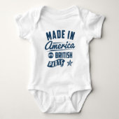 gemaakt in Amerika met Britse onderdelen Romper (Voorkant)