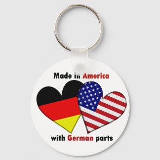 gemaakt in amerika met duitse onderdelen sleutelhanger