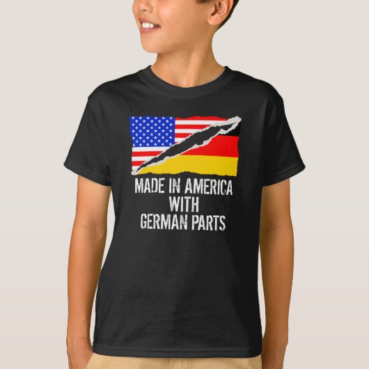 Gemaakt in Amerika met Duitse onderdelen T-shirt (Voorkant)