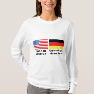 Gemaakt in Amerika met Duitse onderdelen T-shirt