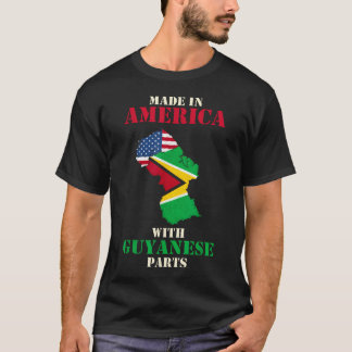 Gemaakt in Amerika met Guyaanse Onderdelen VS Guya T-shirt