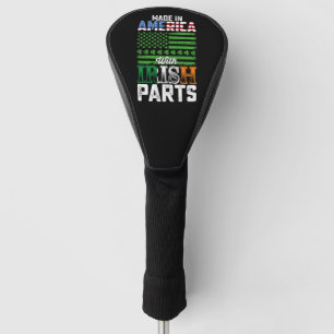 Gemaakt in Amerika met Ierse Onderdelen St. Patric Golfheadcover
