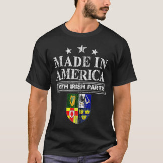 Gemaakt in Amerika met Ierse onderdelen Trots Ierl T-shirt