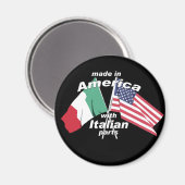 gemaakt in Amerika met Italiaanse onderdelen Magneet (Voorkant / Achterkant)