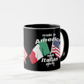 gemaakt in Amerika met Italiaanse onderdelen Mok (Voorkant rechts)