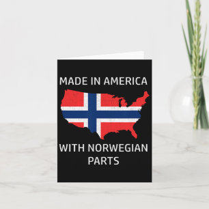 gemaakt in Amerika met Noorse delen - Noorwegen en Kaart