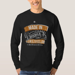 Gemaakt in Amerika met Venezolaanse ingrediënten V T-shirt