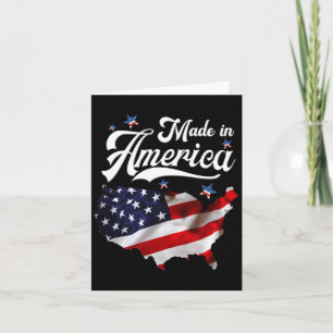 Gemaakt in Amerika - Patriottische Amerikaanse vla Kaart