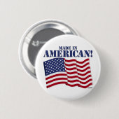 GEMAAKT IN AMERIKA! RONDE BUTTON 5,7 CM (Voorkant /achterkant)