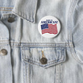 GEMAAKT IN AMERIKA! RONDE BUTTON 5,7 CM (In situ)