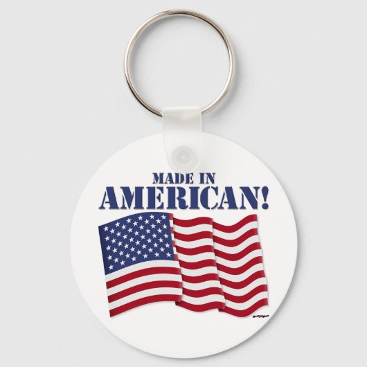 GEMAAKT IN AMERIKA! SLEUTELHANGER (Voorkant)