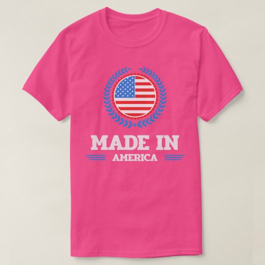 gemaakt in amerika t-shirt (Design voorkant)