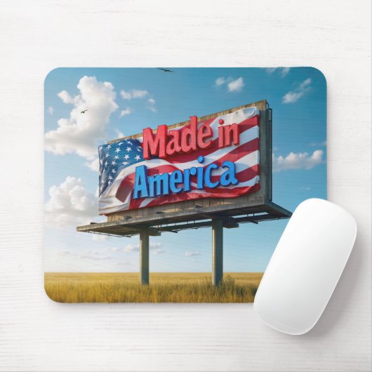 Gemaakt in Amerikaanse Billboard Muismat (Met muis)