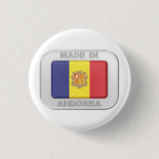 Gemaakt in Andorra Ronde Button 3,2 Cm (Voorkant)