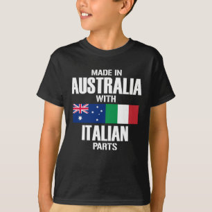 Gemaakt in Australië met Italiaanse delen T-shirt