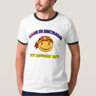 Gemaakt in Australië met Macedonische onderdelen T-shirt