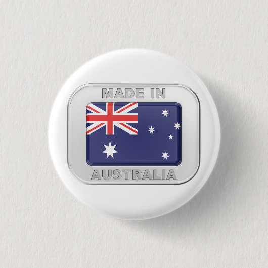 Gemaakt in Australië Ronde Button 3,2 Cm (Voorkant)
