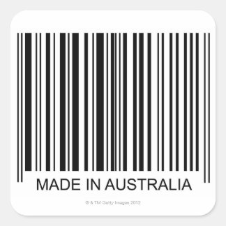 Gemaakt in Australië Vierkante Sticker