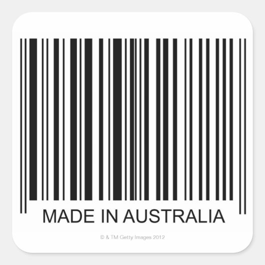 Gemaakt in Australië Vierkante Sticker (Voorkant)