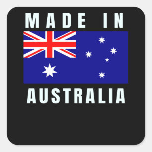 gemaakt in australië vierkante sticker