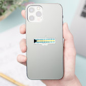 Gemaakt in Bahama's Barcode Vlag Sticker (Telefoon)