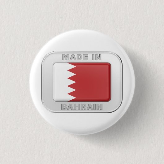 Gemaakt in Bahrein Ronde Button 3,2 Cm (Voorkant)