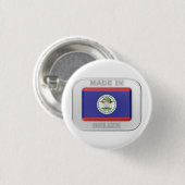 Gemaakt in Belize Ronde Button 3,2 Cm (Voorkant /achterkant)