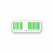 Gemaakt in Benue State Streepjescode Vlag Sticker (Voorkant)
