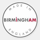 Gemaakt in Birmingham Stickers (Voorkant)