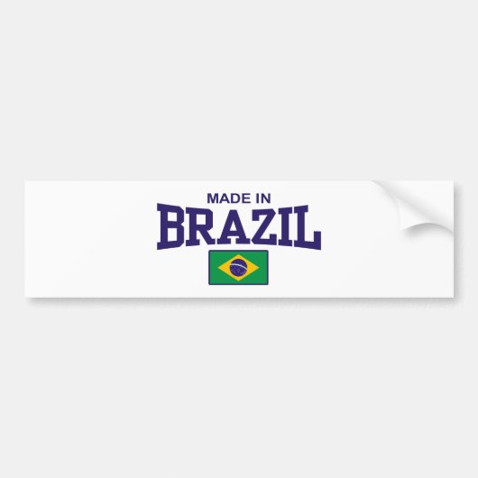 Gemaakt in Brazilië Bumpersticker (Voorkant)
