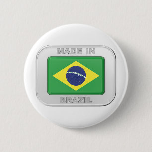 Gemaakt in Brazilië Ronde Button 5,7 Cm