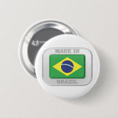 Gemaakt in Brazilië Ronde Button 5,7 Cm (Voorkant /achterkant)