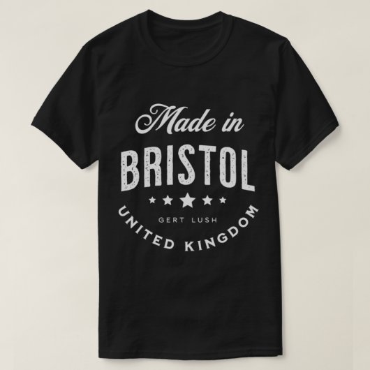 gemaakt in Bristol , het verenigd koninkrijk -  on T-shirt (Design voorkant)