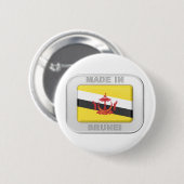 Gemaakt in Brunei Ronde Button 5,7 Cm (Voorkant /achterkant)