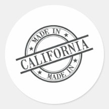 Gemaakt in Californië Stamp Style Symbool Black