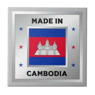 Gemaakt in Cambodja Tegeltje