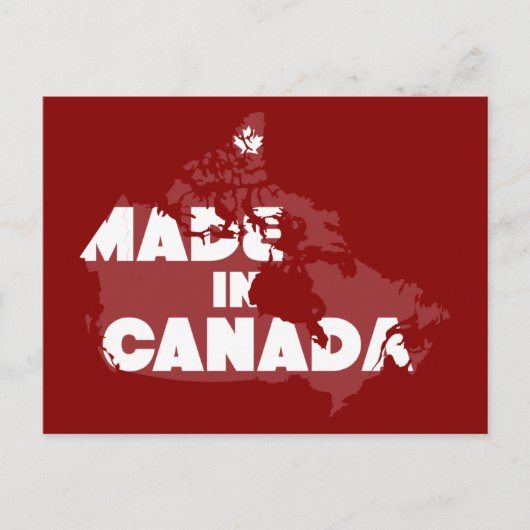 Gemaakt in Canada Briefkaart (Voorkant)