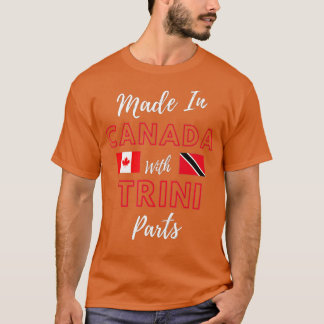 gemaakt in Canada met Trini Parts Trinidad en Toba T-shirt