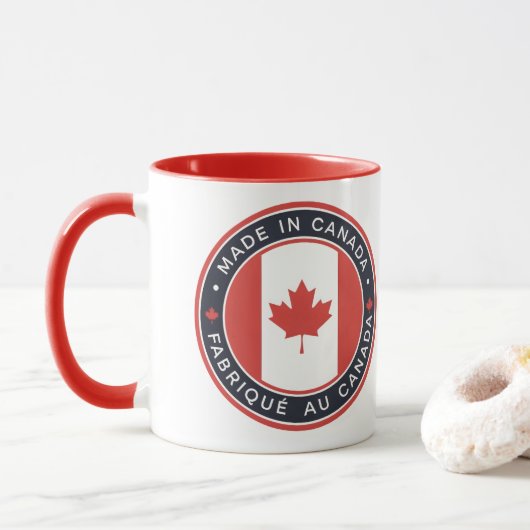 Gemaakt in Canada Mok (Met donut)