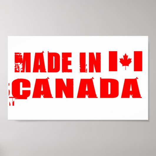 Gemaakt in Canada Poster (Voorkant)