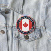 Gemaakt in Canada Ronde Button 7,6 Cm (In situ)