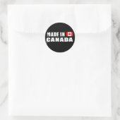 Gemaakt in Canada Ronde Sticker (Tas)