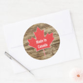 Gemaakt in Canada rustieke Sticker (Envelop)