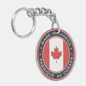 Gemaakt in Canada Sleutelhanger (Voorkant Links)