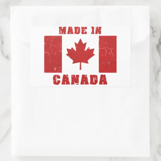 Gemaakt in Canada sticker (Tas)