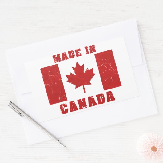 Gemaakt in Canada sticker (Envelop)