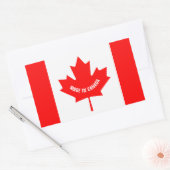 Gemaakt in Canada Stickers met Canadese vlag (Envelop)