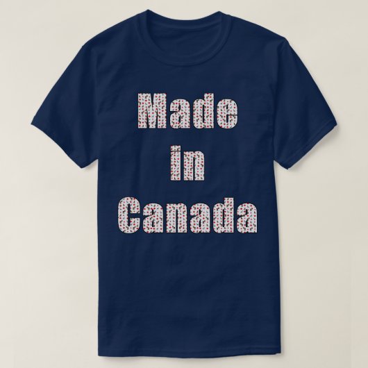Gemaakt in Canada T-shirt (Design voorkant)