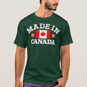 Gemaakt in Canadese vlag T-shirt