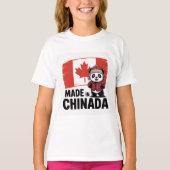 Gemaakt in China Panda - Chinees Canadees T-shirt (Voorkant)